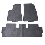 17-23 Tesla Model 3 Heavy Duty Black Latex Floor Mats Front and Second Row