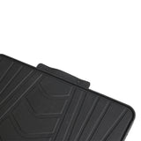 12-19 Tesla Model S Heavy Duty Black Latex Floor Mats Front and Second Row