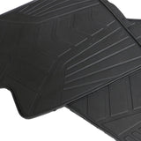 12-19 Tesla Model S Heavy Duty Black Latex Floor Mats Front and Second Row