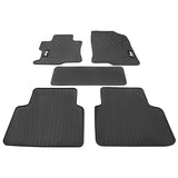 08-12 Honda Accord Latex Car Floor Mats Liner All Weather Black Carpets 5PC