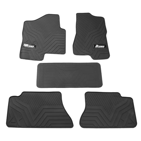 99-06 Chevy Silverado 1500 Crew Cab Latex Floor Mats All Weather Carpets 5PC