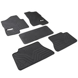 99-06 Chevy Silverado 1500 Crew Cab Latex Floor Mats All Weather Carpets 5PC