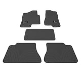 99-06 Chevy Silverado 1500 Crew Cab Latex Floor Mats All Weather Carpets 5PC