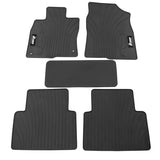 16-21 Honda Civic Latex Car Floor Mats Liner All Weather Black Carpets 5PC