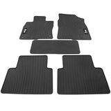 16-21 Honda Civic Latex Car Floor Mats Liner All Weather Black Carpets 5PC