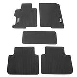 13-17 Honda Accord 4DR Latex Floor Mats Liner All Weather Carpets Black 5PC