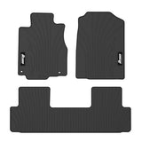 12-16 Honda CR-V Latex Car Floor Mats Liner All Weather Carpets Black 3PC