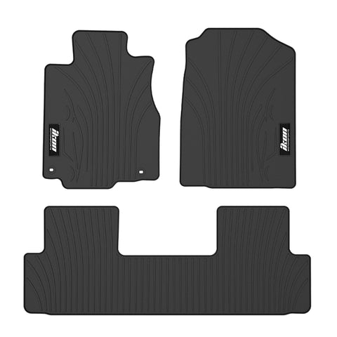 12-16 Honda CR-V Latex Car Floor Mats Liner All Weather Carpets Black 3PC