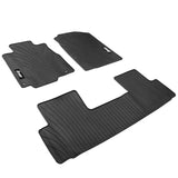12-16 Honda CR-V Latex Car Floor Mats Liner All Weather Carpets Black 3PC