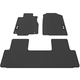 12-16 Honda CR-V Latex Car Floor Mats Liner All Weather Carpets Black 3PC