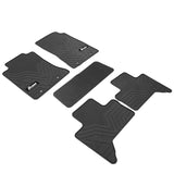 11-14 Toyota Tacoma Extended Cab Latex Floor Mats All Weather Carpets - Black