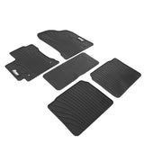 14-19 Toyota Corolla Latex Car Floor Mats Liner All Weather Black Carpet 5PC