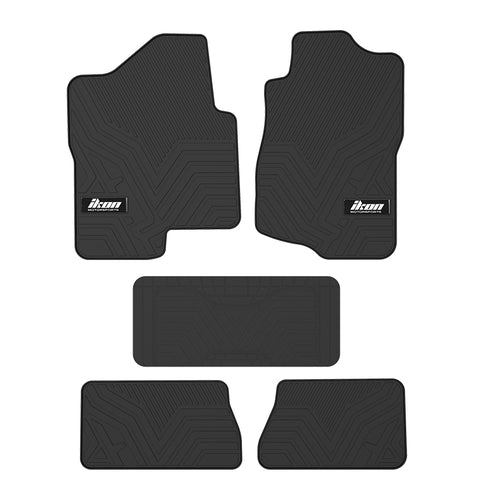 07-13 Chevy Silverado Latex Floor Mats Liner All Weather Carpets Black 5PC