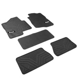 07-13 Chevy Silverado Latex Floor Mats Liner All Weather Carpets Black 5PC