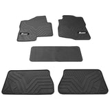 07-13 Chevy Silverado Latex Floor Mats Liner All Weather Carpets Black 5PC