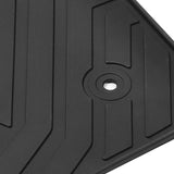 14-18 Chevy Silverado Latex Floor Mats Liner All Weather Carpets Black 5PC