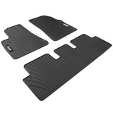 17-23 Tesla Model 3 Latex Car Floor Mats Liner All Weather Carpet Black 3PC