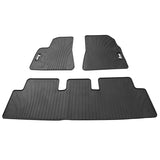 17-23 Tesla Model 3 Latex Car Floor Mats Liner All Weather Carpet Black 3PC