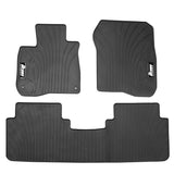 17-21 Honda CR-V Latex Car Floor Mats Liner All Weather Carpets Black 3PC