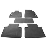 18-22 Honda Accord Latex Car Floor Mats Liner All Weather Carpets Black 5PC