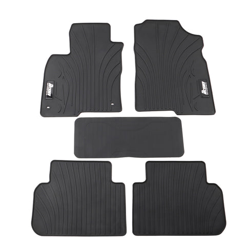 22-23 Honda Civic Latex Car Floor Mats Liner All Weather Black Carpet 5PC