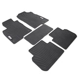 22-23 Honda Civic Latex Car Floor Mats Liner All Weather Black Carpet 5PC