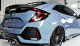 17-19 Honda Civic 10th 5Dr Hatchback L Style Trunk Spoiler Wing - Carbon Fiber