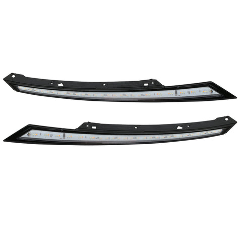 16-18 Honda Civic 10th Gen Black Eyebrow Light 3 Colors Running Light