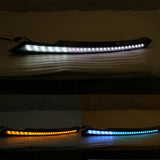 16-18 Honda Civic 10th Gen Black Eyebrow Light 3 Colors Running Light