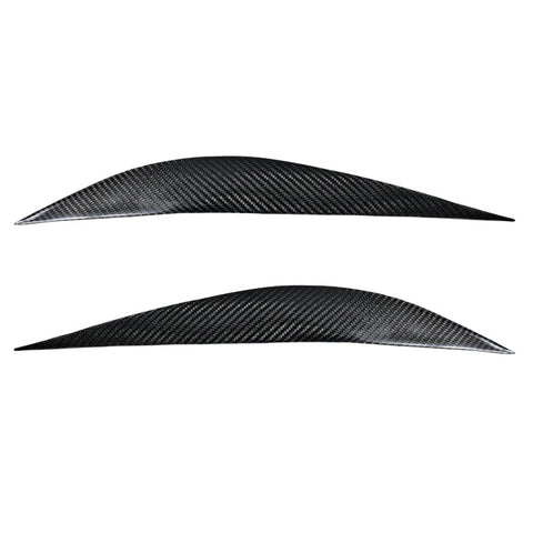 12-18 BMW F30 Sedan Wagon Headlight Eyebrow Eyelid Covers - 2PC Carbon Fiber