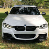 12-18 BMW F30 Sedan Wagon Headlight Eyebrow Eyelid Covers - 2PC Carbon Fiber