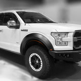 15-17 Ford F150 F-150 New Raptor Style Fender Flares Painted Grey 4PC - ABS