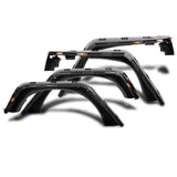 07-18 Wrangler JK Pocket Rivet V2 Style Fender Flares w/ LED Side Maker