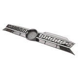 10-14 Golf MK6 Mesh GTI Style Black Chrome Front Grille Logo Base - ABS