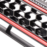 10-14 Golf MK6 Mesh GTI Style Black Red Front Grille Logo Base - ABS