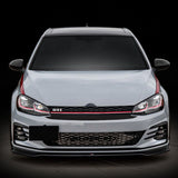 17-19 VW Golf MK7 7.5 GTI Style Mesh Hood Upper Grille w/ Red Trim