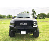 07-13 GMC Sierra 1500 Front Hood Grille Molding - Matte Black