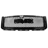 07-13 GMC Sierra 1500 Front Upper Hood Grille - Gloss Black