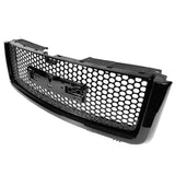 07-13 GMC Sierra 1500 Front Upper Hood Grille - Gloss Black