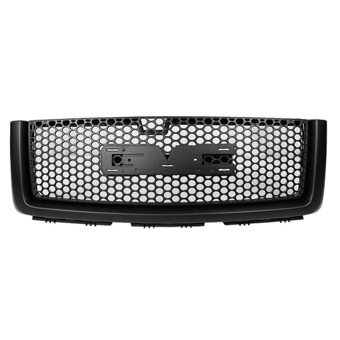 07-13 GMC Sierra 1500 Front Upper Hood Grille - Matte Black