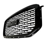 15-19 GMC Yukon Denali Style Front Upper Grille - Black ABS