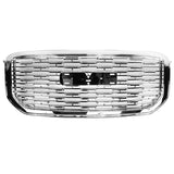 15-19 GMC Yukon Denali Style Front Upper Grille - Chrome ABS