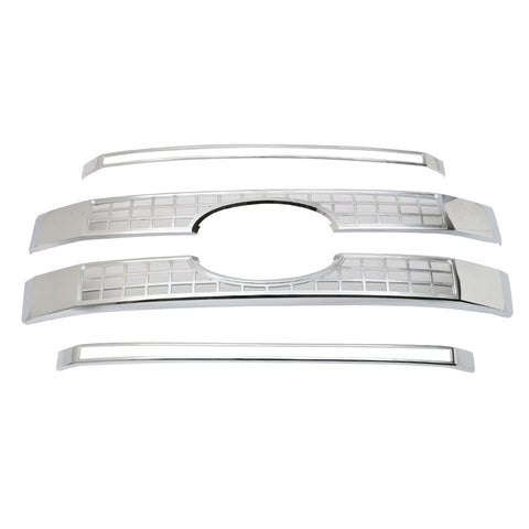 17-18 Ford F250 F350 F450 F550 Superduty Platinum Style Grille 4PC - Chrome