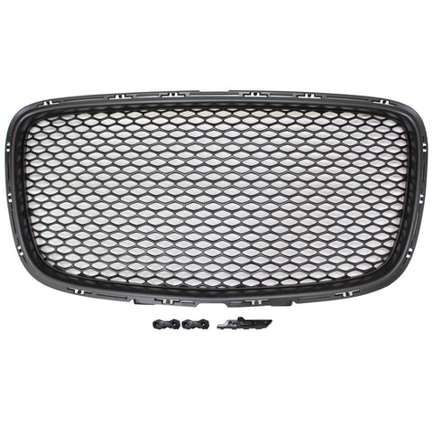 15-19 Chrysler 300 Front Hood Mesh Grille Black