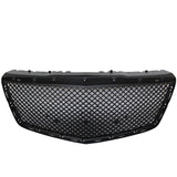 14-16 Cadillac CTS 4Dr B Style Black Front Bumper Hood Grille - ABS