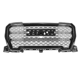 19-20 GMC Sierra 1500 Denali Style Upper Hood Grille w/o Emblem Gloss Black