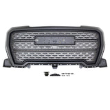 19-20 GMC Sierra 1500 Denali Style Upper Hood Grille w/o Emblem Matte Black