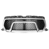 19-22 Dodge Ram 1500 Rebel Style Front Bumper Hood Mesh Grille - Chrome