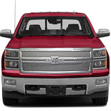 15-Up Chevy Silverado Chromed Grille Bentley Style with moulding