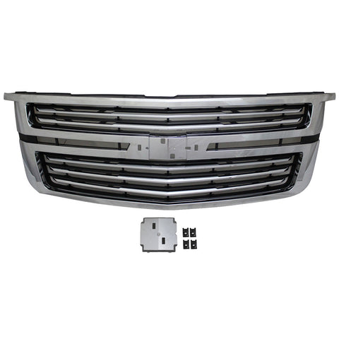 15-16 Chevy Tahoe LTZ Style Front Grill Chrome